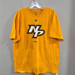 Men's Reebok NHL Nashville Predators Ice Hockey Logo Short Sleeve Tee. Size XL